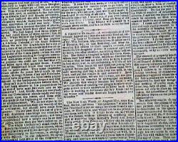 Rare CONFEDERATE Houston TX Texas & Nearby Galveston Civil War 1864 Newspaper