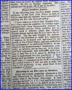 Rare CONFEDERATE Memphis TN Tennessee in GRENADA MS Civil War 1863 Old Newspaper