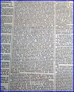Rare CONFEDERATE Memphis TN Tennessee in JACKSON MS Civil War 1863 old Newspaper