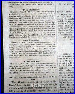 Rare CONFEDERATE Raleigh NC North Carolina Final Months CIVIL WAR 1865 Newspaper