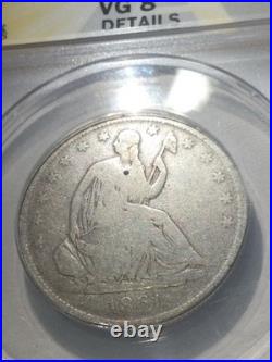Rare CSA 1861O Seated Liberty ANACS Half Dollar- From Civil War Confederate Mint