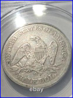 Rare CSA 1861O Seated Liberty ANACS Half Dollar- From Civil War Confederate Mint