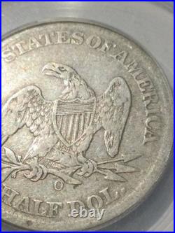 Rare CSA 1861O Seated Liberty ANACS Half Dollar- From Civil War Confederate Mint