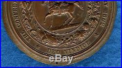 Rare CSA CONFEDERATE SEAL 3.5Bronze Civil War 1872 Pickett Medal