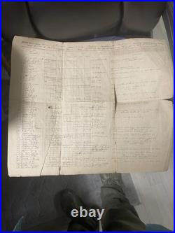 Rare Civil War Confederate 1st Mississippi Rangers Cavalry Muster Roll Document