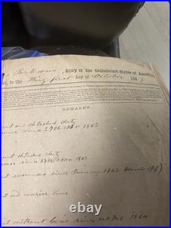 Rare Civil War Confederate 1st Mississippi Rangers Cavalry Muster Roll Document