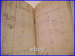 Rare Civil War Repair Book for Captured Confederate Steamship USS Donegal