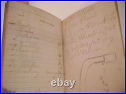 Rare Civil War Repair Book for Captured Confederate Steamship USS Donegal