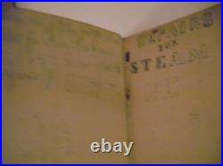 Rare Civil War Repair Book for Captured Confederate Steamship USS Donegal