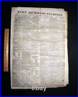 Rare Confederate Capital Fall of Fort Donelson Tennessee1862 Civil War Newspaper