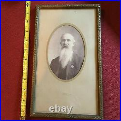 Rare Confederate Civil War Soldier Photo wearing Southern Cross of Honor SCV UDC