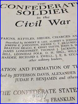 Rare Confederate Civil War Soldier book Recounts battles and political drama