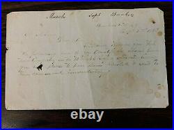 Rare Confederate Document Civil War Deserters 54th NC Regiment Bunker Hill, WV