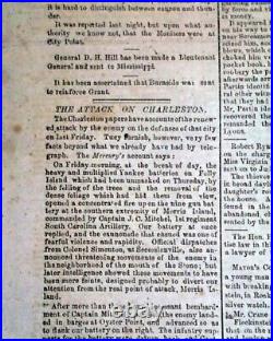 Rare Confederate Post Battle of Gettysburg & More 1863 Civil War South Newspaper