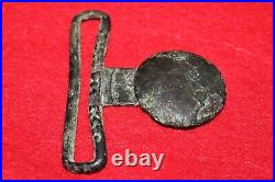 Rare-Confederate or Militia tongue from a 2-piece buckle, dug Ft. Mahone, 1950s