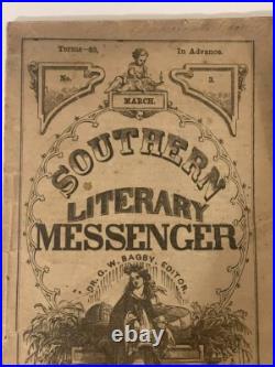 Rare Historical 1865 Southern Literary Messenger Civil War Confederate Era