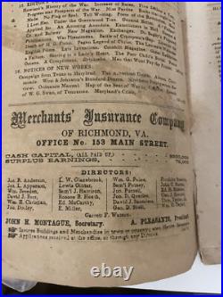Rare Historical 1865 Southern Literary Messenger Civil War Confederate Era