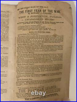 Rare Historical 1865 Southern Literary Messenger Civil War Confederate Era