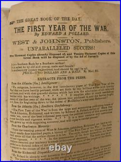 Rare Historical 1865 Southern Literary Messenger Civil War Confederate Era