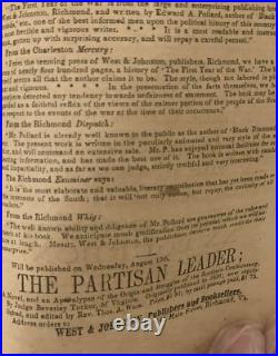 Rare Historical 1865 Southern Literary Messenger Civil War Confederate Era