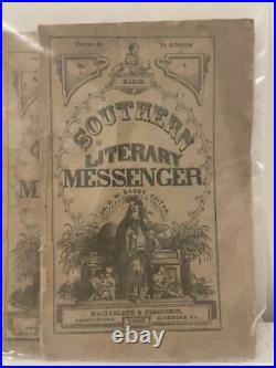Rare Historical 1865 Southern Literary Messenger Civil War Confederate Era