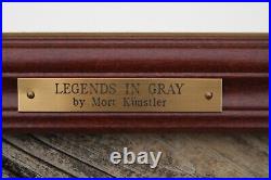 Rare Legends In Gray by Mort Kunstler Framed Print w Confederate $5 Bill