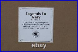 Rare Legends In Gray by Mort Kunstler Framed Print w Confederate $5 Bill