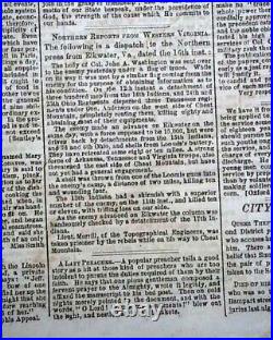 Rare NEW ORLEANS LA Louisiana Deep South CONFEDERATE Civil War 1861 Newspaper