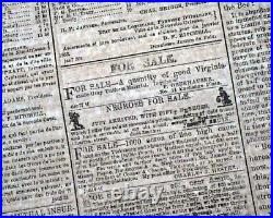 Rare NEW ORLEANS LA Louisiana Deep South CONFEDERATE Civil War 1862 Newspaper