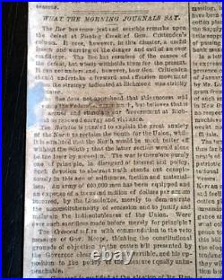 Rare NEW ORLEANS LA Louisiana Deep South CONFEDERATE Civil War 1862 Newspaper Rare NEW ORLEANS LA Louisiana Deep South CONFEDERATE Civil War 1862 Newspaper