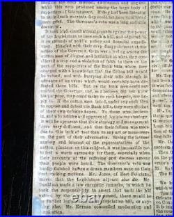 Rare NEW ORLEANS LA Louisiana Deep South CONFEDERATE Civil War 1862 Newspaper Rare NEW ORLEANS LA Louisiana Deep South CONFEDERATE Civil War 1862 Newspaper