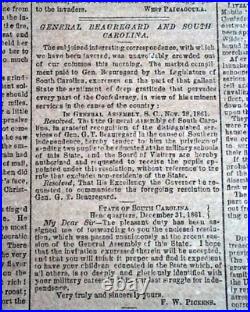 Rare NEW ORLEANS LA Louisiana Deep South CONFEDERATE Civil War 1862 Newspaper Rare NEW ORLEANS LA Louisiana Deep South CONFEDERATE Civil War 1862 Newspaper