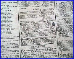 Rare NEW ORLEANS LA Louisiana Deep South CONFEDERATE Civil War 1862 Newspaper