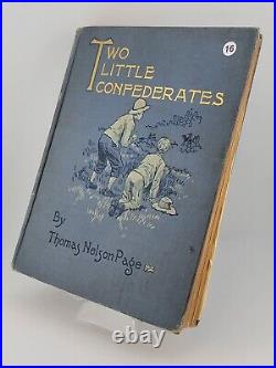 Rare OOAK Two Little Confederates, 1908, Thomas NelsonPage, Civil War fiction