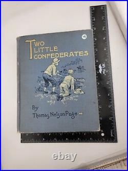 Rare OOAK Two Little Confederates, 1908, Thomas NelsonPage, Civil War fiction