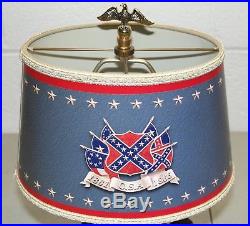 Rare! Scarce! Vtg BRADFORD EXCHANGE Light Of Glory CIVIL WAR LAMP Confederate