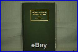 Rare antique old book Memoirs of Service Civil War Confederate soldier 1910