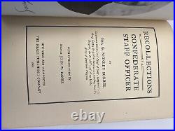 Recollections of a Confederate Staff Officer by G. Moxley Sorrel 1905 1st ed