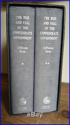 Rise and Fall of the Confederate Government Jefferson Davis Civil War 1958 HB