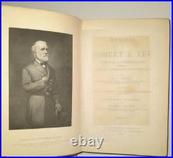 Robert E Lee Civil War Memoirs Confederate Military General South 1st Ed 1886