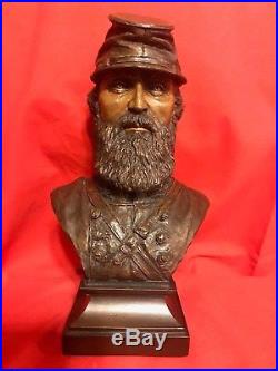 Ron Tunison Confederate Stonewall Jackson Civil War Cold Cast Bronze Bust 54/350