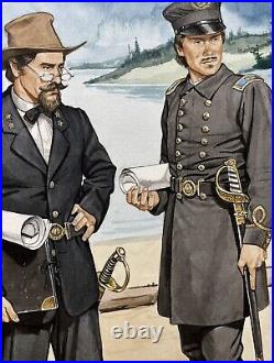 Ron Volstad Original Signed Osprey Confederate Civil War Watercolor Illustration