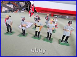 Ron Wall CIVIL War 8 Confederate Soldiers Personalitly & Infantry Rebel Lot#278a