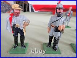 Ron Wall CIVIL War 8 Confederate Soldiers Personalitly & Infantry Rebel Lot#278a Ron Wall CIVIL War 8 Confederate Soldiers Personalitly & Infantry Rebel Lot#278a