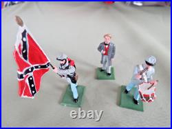 Ron Wall CIVIL War 8 Confederate Soldiers Personalitly & Infantry Rebel Lot#278a