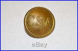 S. Buckley & Co Birmingham Confederate Civil War Coat Button C. S. A CSA