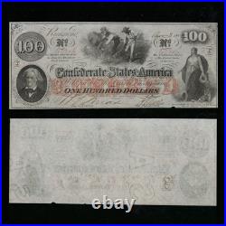 SC 1862 $100 T-41 Confederate States Of America CSA