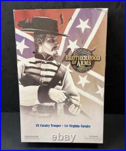 SIDESHOW 12 INCH CIVIL WAR CONFEDERATE 1st VIRGINIA CAVALRY TROOPER SOLDIER NIB