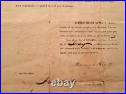 SIGNED 1862 Confederate Heavy Artillery ELLIS North Carolina 1st Batt WILMINGTON