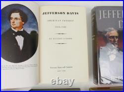 SIGNED Hudson Strode / Jefferson Davis / 4 Vol Confederate Civil War Political